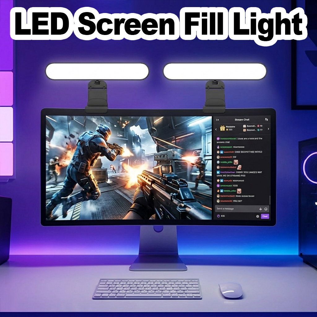 Desk Setup Videos - 터치 디밍 가능 LED 스크린 램프