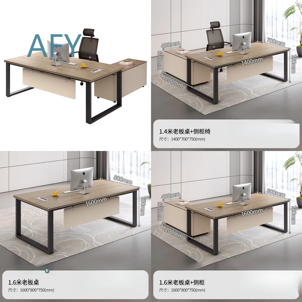 Desk Setup L Shaped - 인체공학적 의자가 있는 사무실 워크스테이션용 임원