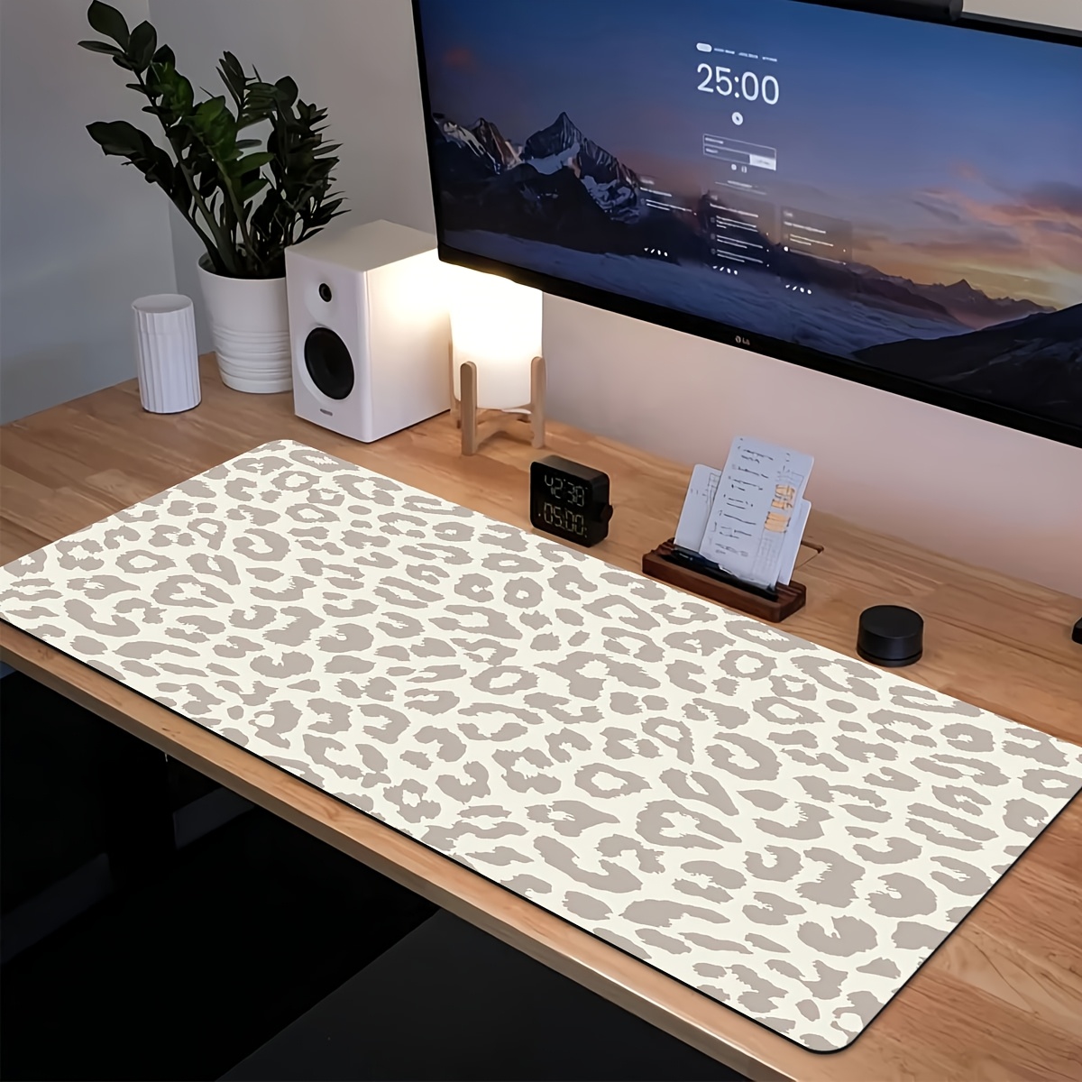 Desk Setup Beige - XL/XXL 컴퓨터 키보드 및 마우스 패드