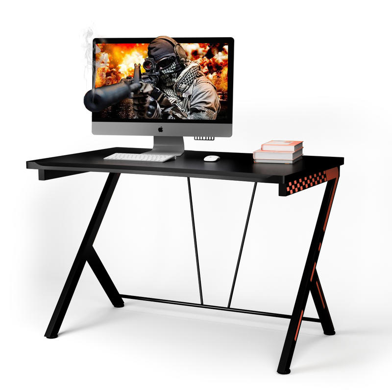 Desk Setup L Shaped - 현대적인 인체공학적 컴퓨터 책상, 금속 프레임이