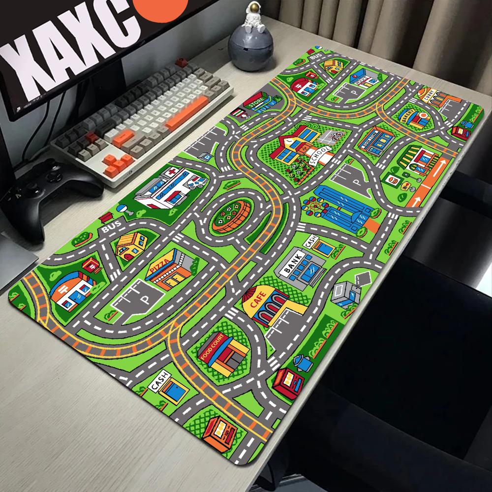 PC 게임 설정 액세서리, 도시 도로 만화 마우스 패드 - Desk Setup Gaming Pc 리뷰 및 가격