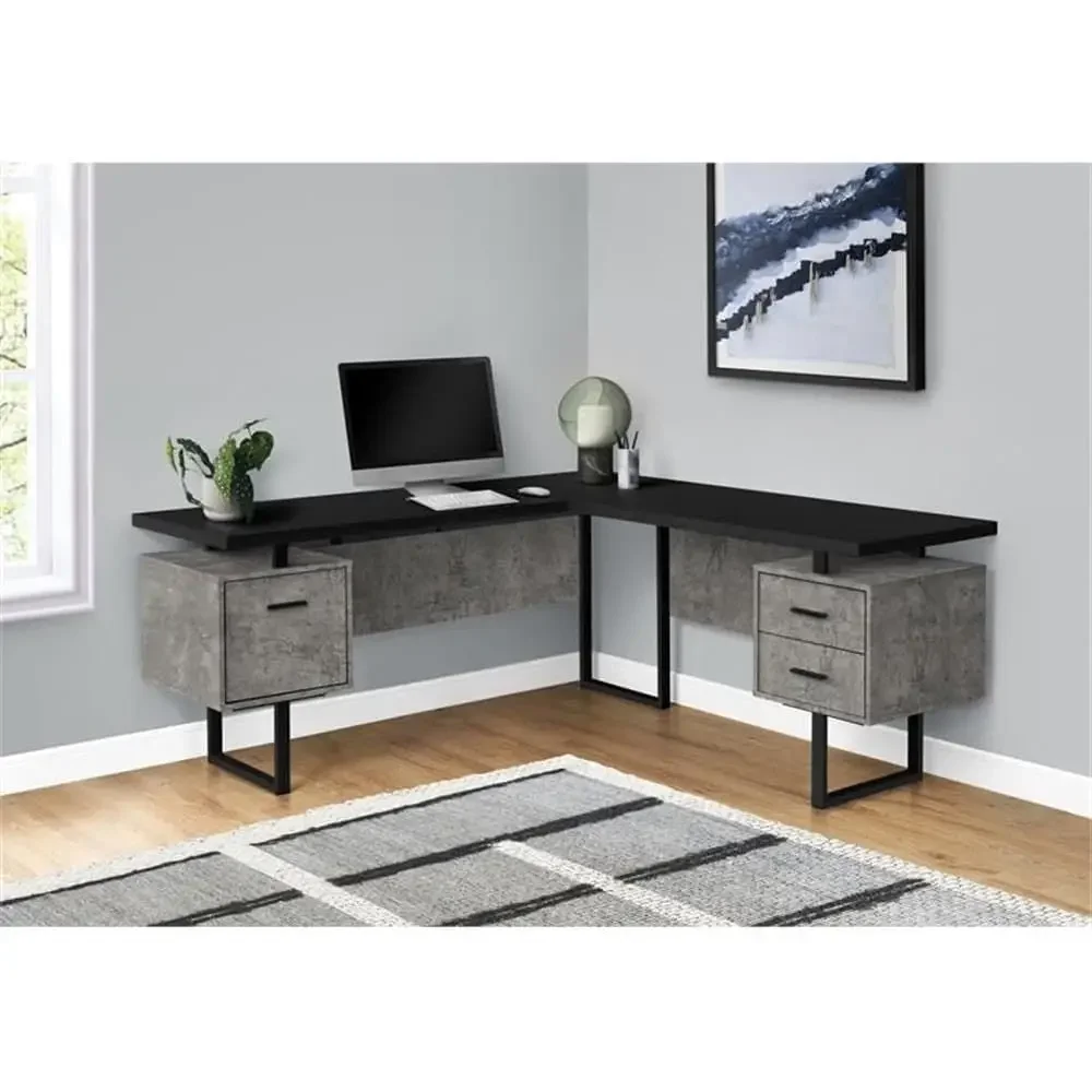 홈 오피스용 수납공간이 있는 L자형 70 컴퓨터 책상, - Desk Setup L Shaped 리뷰 및 가격