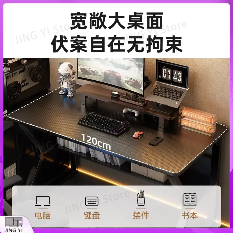 블랙 게이밍 데스크, e스포츠 PC 설정용, 높이 조절 - Desk Setup Black And Wood 리뷰 및 가격