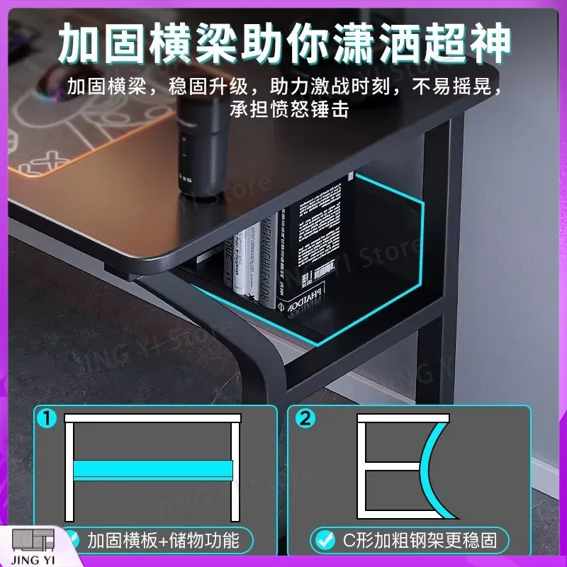 블랙 게이밍 데스크, e스포츠 PC 설정용, 높이 조절 - Desk Setup Black And Wood 리뷰 및 가격