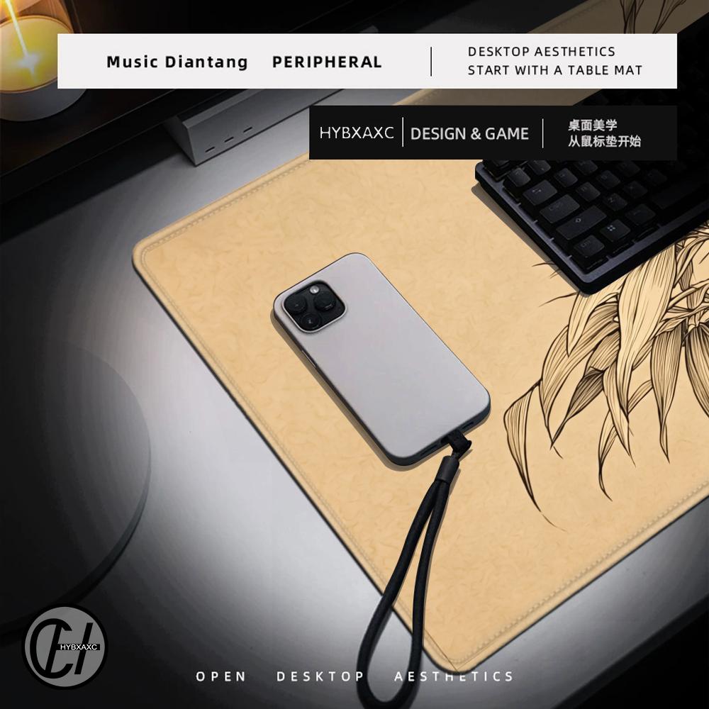 HYBXAXC 대나무 라인 아트 마우스 패드, 고요한  - Desk Setup Beige 리뷰 및 가격