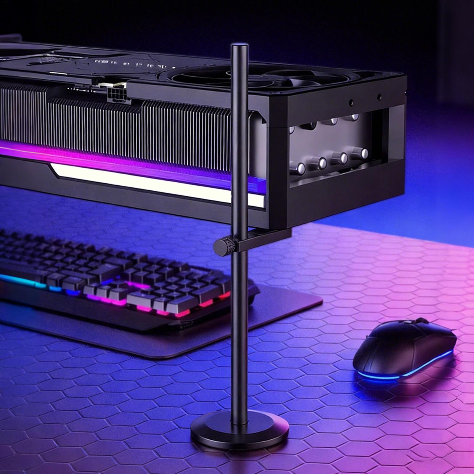 잭이 있는 GPU 처짐 방지 브래킷, 자기식 조절 가능 - Desk Setup Videos 리뷰 및 가격