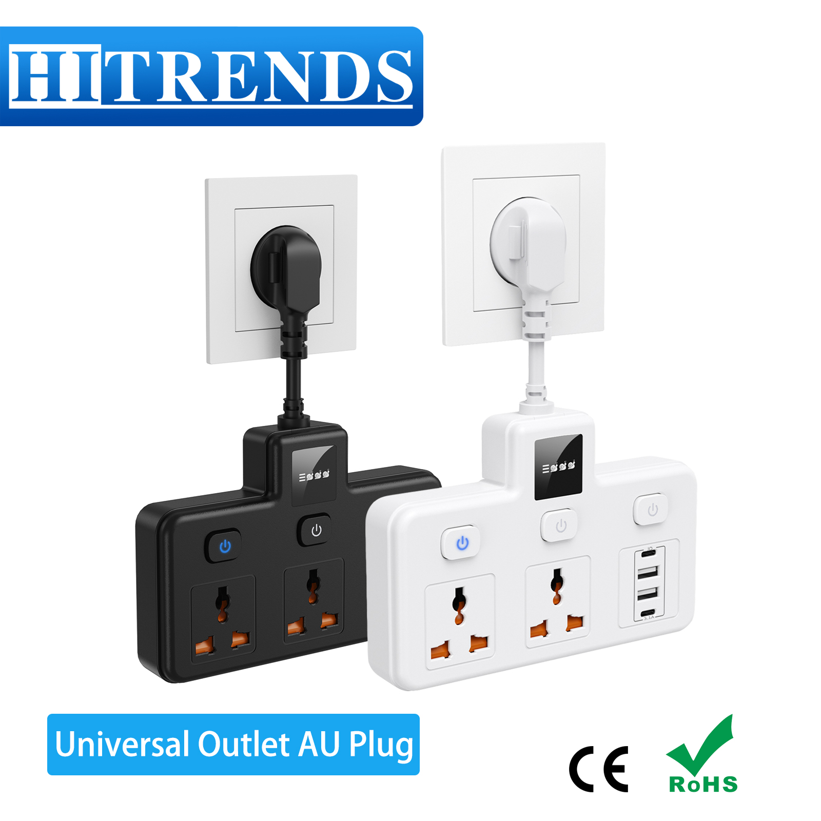 AU 플러그 범용 콘센트 전원 스트립(USB 2개 포함 - Power Strip Flat 리뷰 및 가격