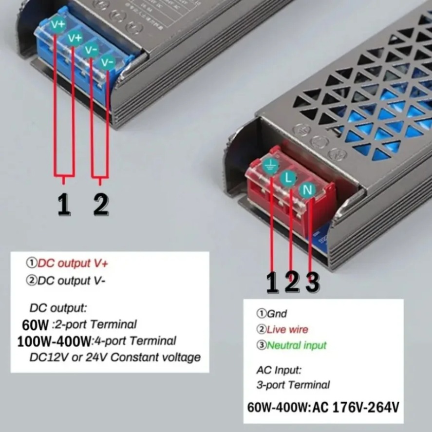 초박형 AC220V-DC12V 24V LED 스위칭 전 - Power Strip Flat 리뷰 및 가격