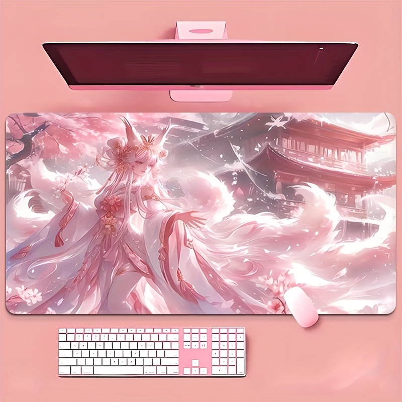 애니메이션 여우 소녀 데스크 매트, 마법같은 데스크 세 - Desk Setup Aesthetic 리뷰 및 가격
