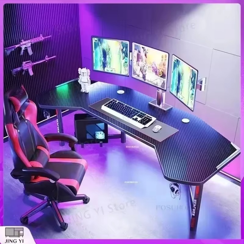 프로페셔널 게이밍 데스크 인체공학적 컴퓨터 책상 (사무 - Desk Setup L Shaped 리뷰 및 가격