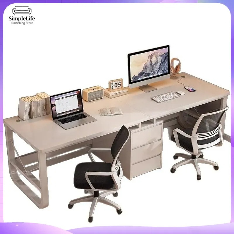 홈 오피스 게임용 더블 컴퓨터 책상, 침실 학습실용 긴 - Desk Setup L Shaped 리뷰 및 가격