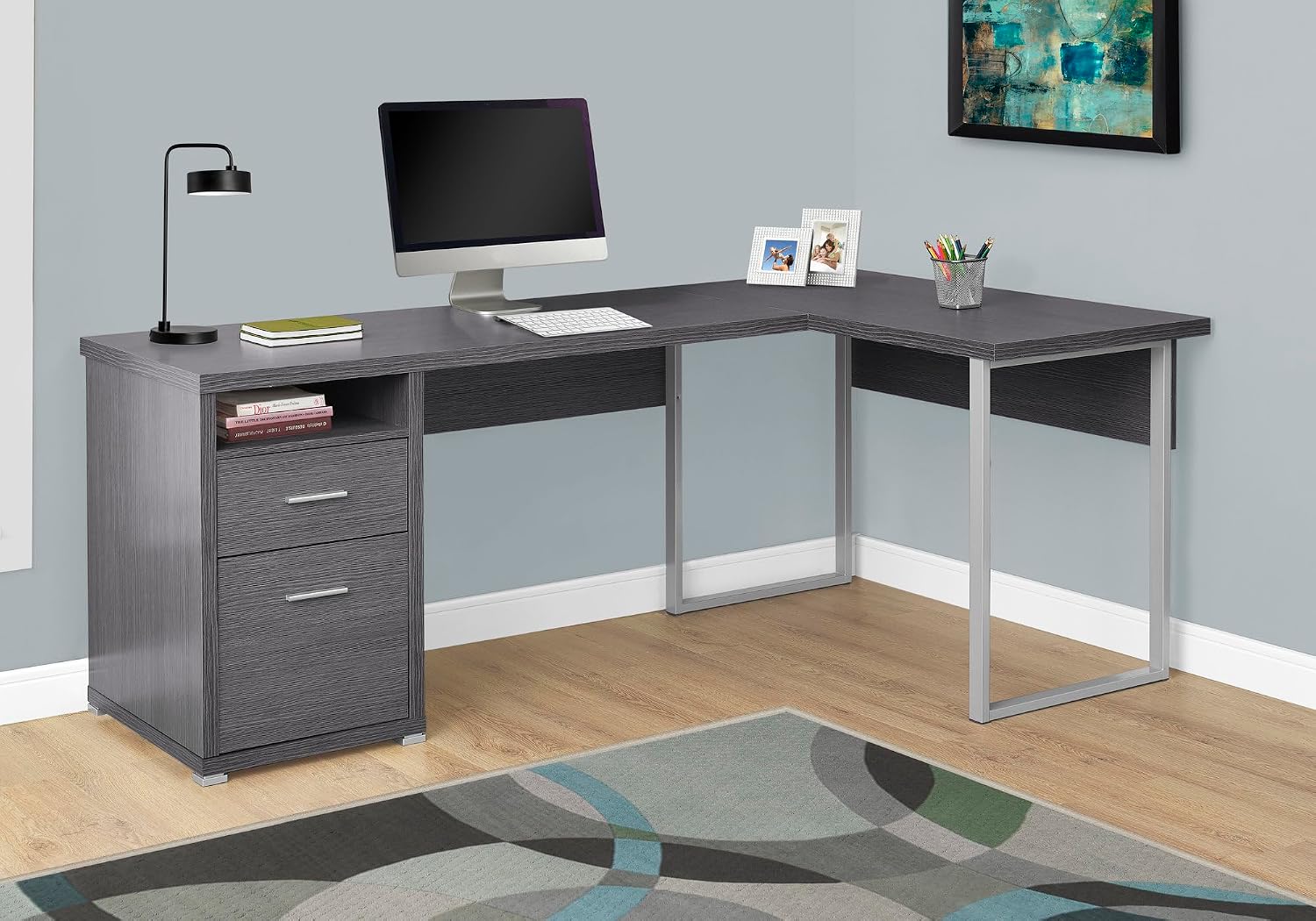 I 7257 컴퓨터 책상, 홈 오피스, 코너, 좌우 세 - Desk Setup L Shaped 리뷰 및 가격