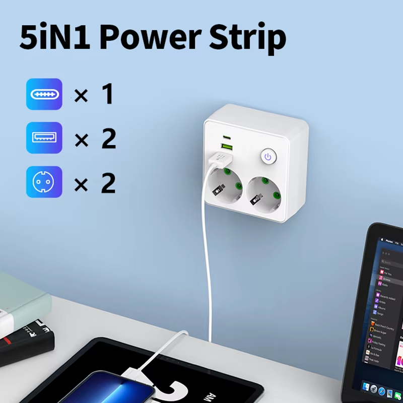 EU 플러그 충전기 벽면 콘센트 멀티탭 확장기 (2개  - Power Strip Flat 리뷰 및 가격